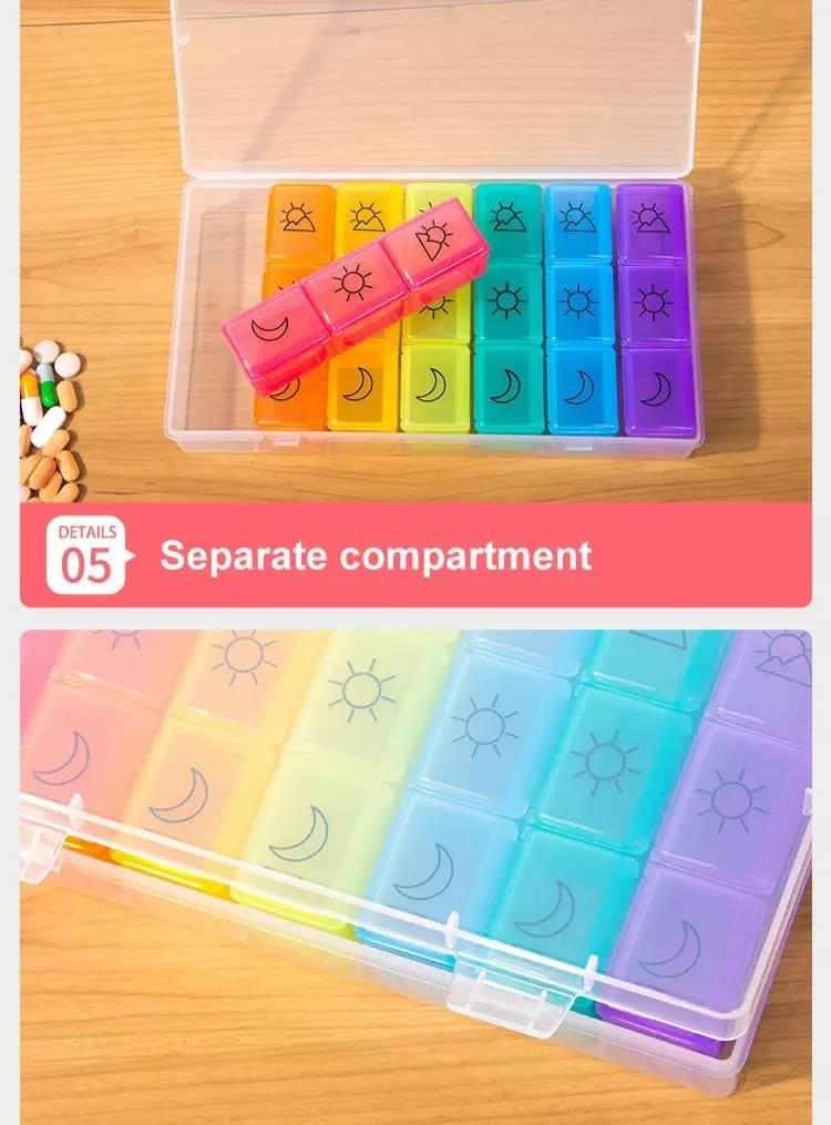 21 grids weekly pill box product display 6 21 grids weekly pill box product display 6