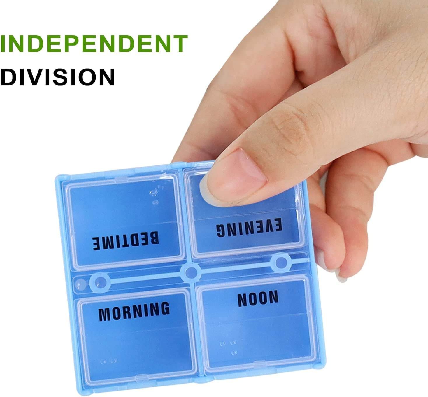 28 compartment weekly pill case product display 4 28 compartment weekly pill case product display 4