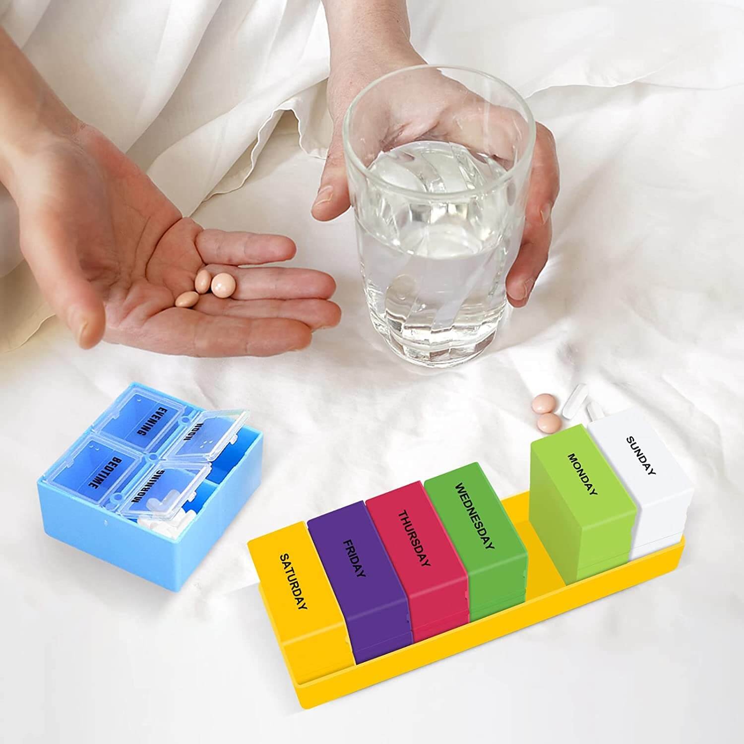 28 compartment weekly pill case product display 6 28 compartment weekly pill case product display 6