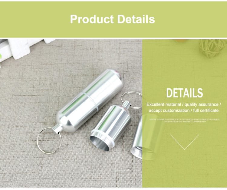 aluminum alloy metal pill bottle product display 4