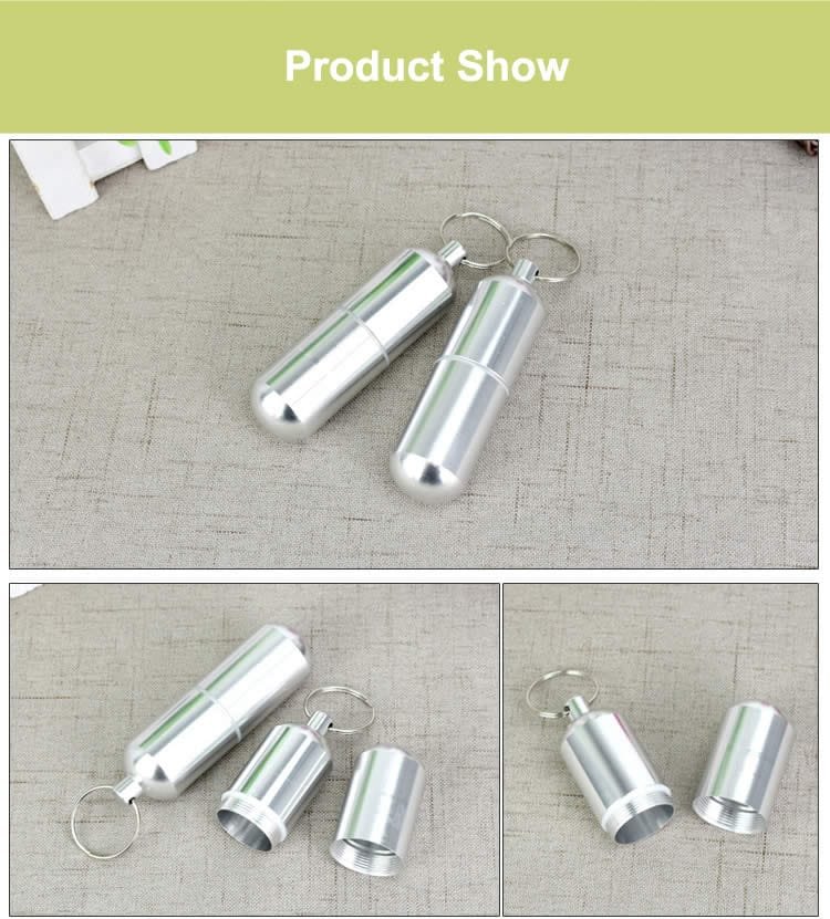 aluminum alloy metal pill bottle product display 7