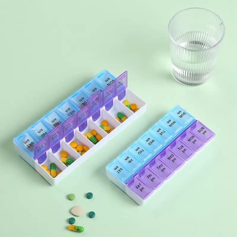 am pm weekly pill box 2