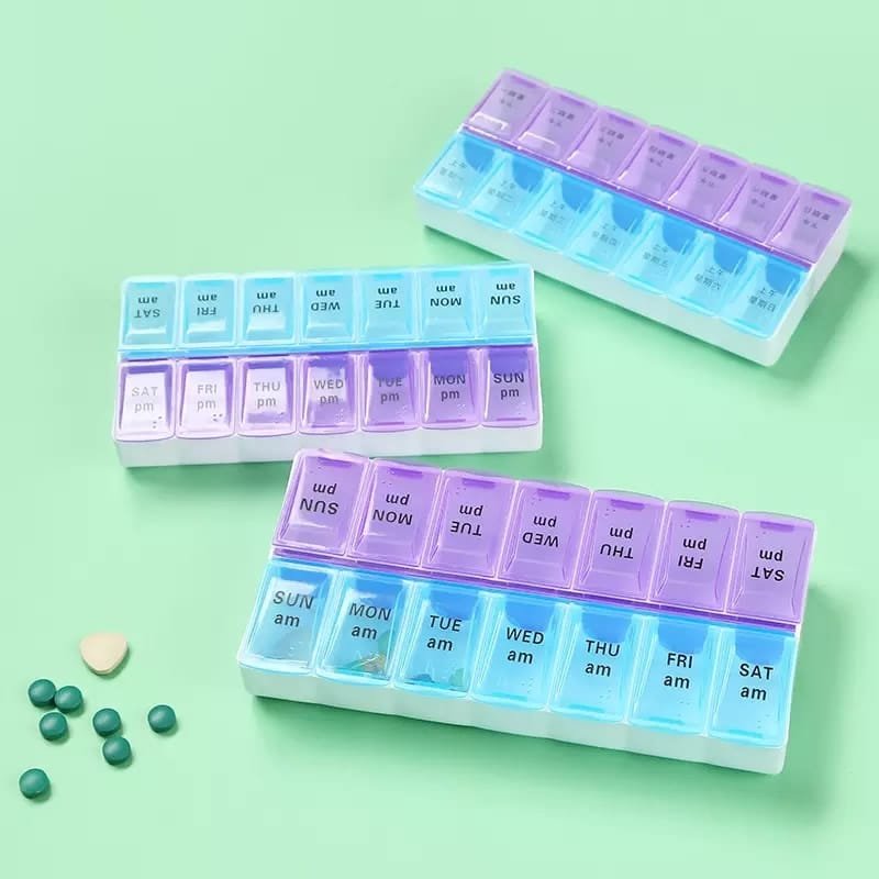 am pm weekly pill box 5