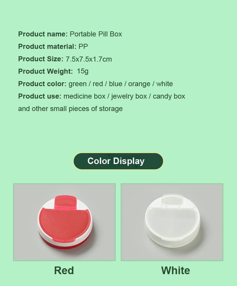 daily small pill organizer product display 6