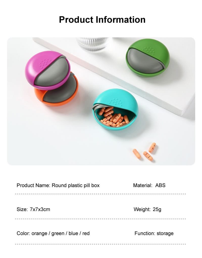 mini rotating daily pill box product display 2