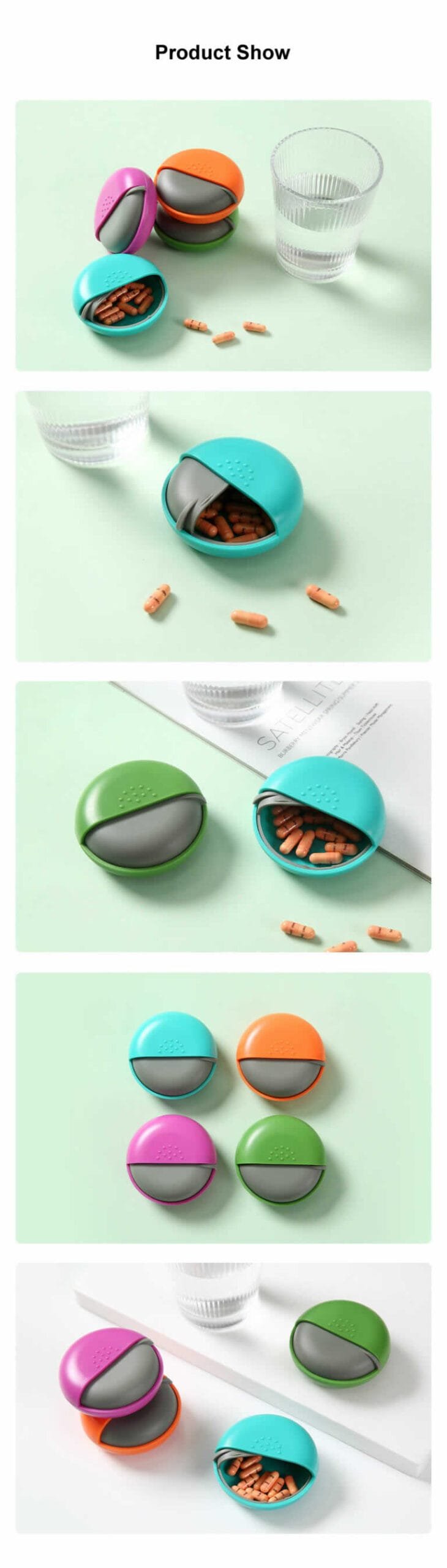 mini rotating daily pill box product display 4