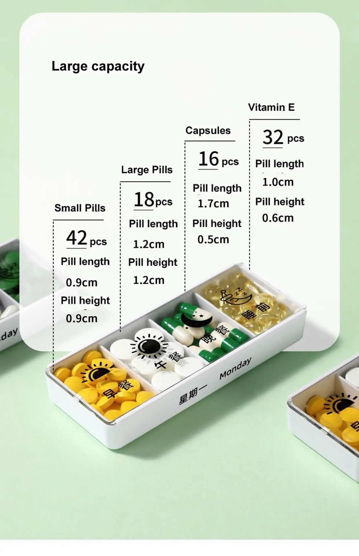 portable weekly pill box stackable product display 4 portable weekly pill box stackable product display 4