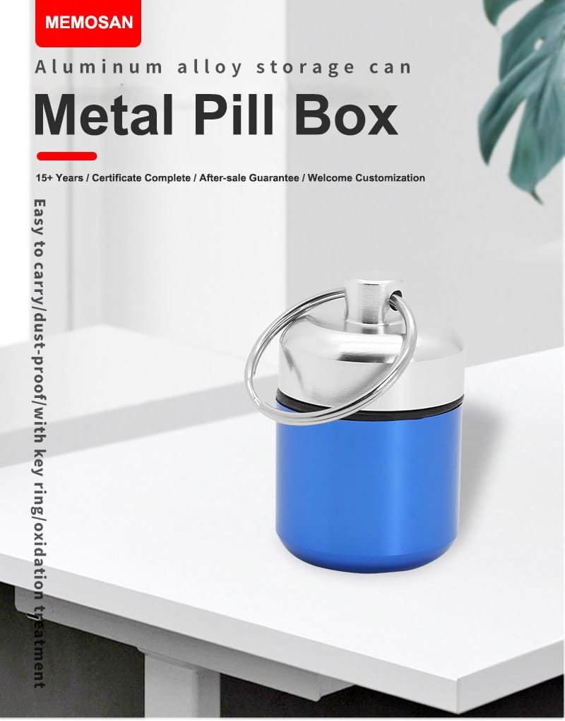 round aluminum alloy metal pill box product display 1 round aluminum alloy metal pill box product display 1