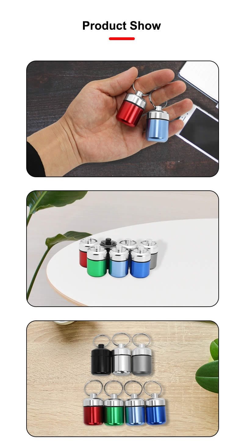 round aluminum alloy metal pill box product display 10 round aluminum alloy metal pill box product display 10