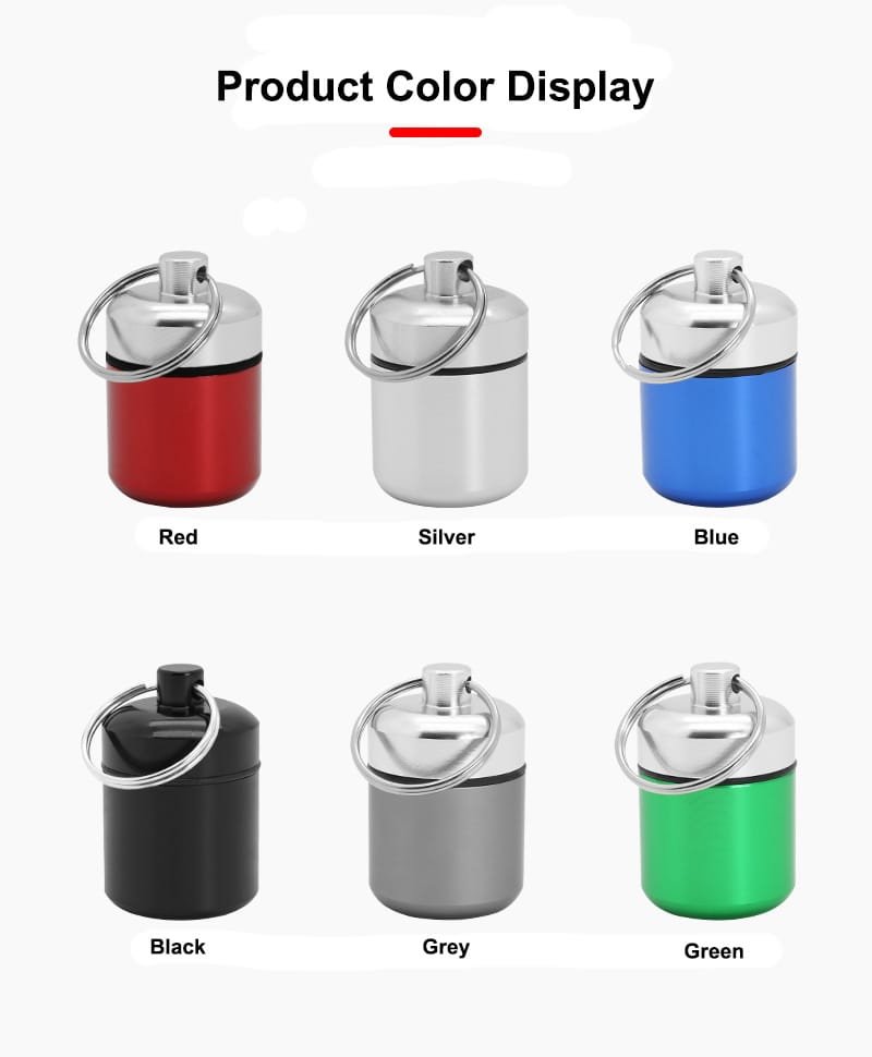 round aluminum alloy metal pill box product display 7 round aluminum alloy metal pill box product display 7