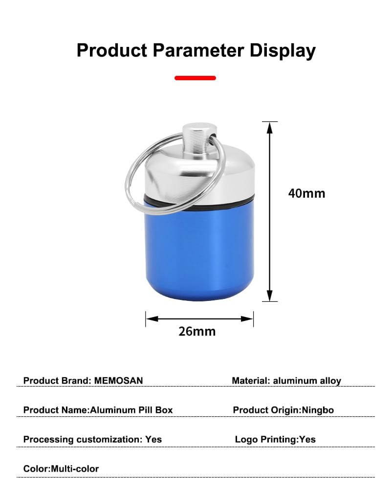 round aluminum alloy metal pill box product display 8 round aluminum alloy metal pill box product display 8