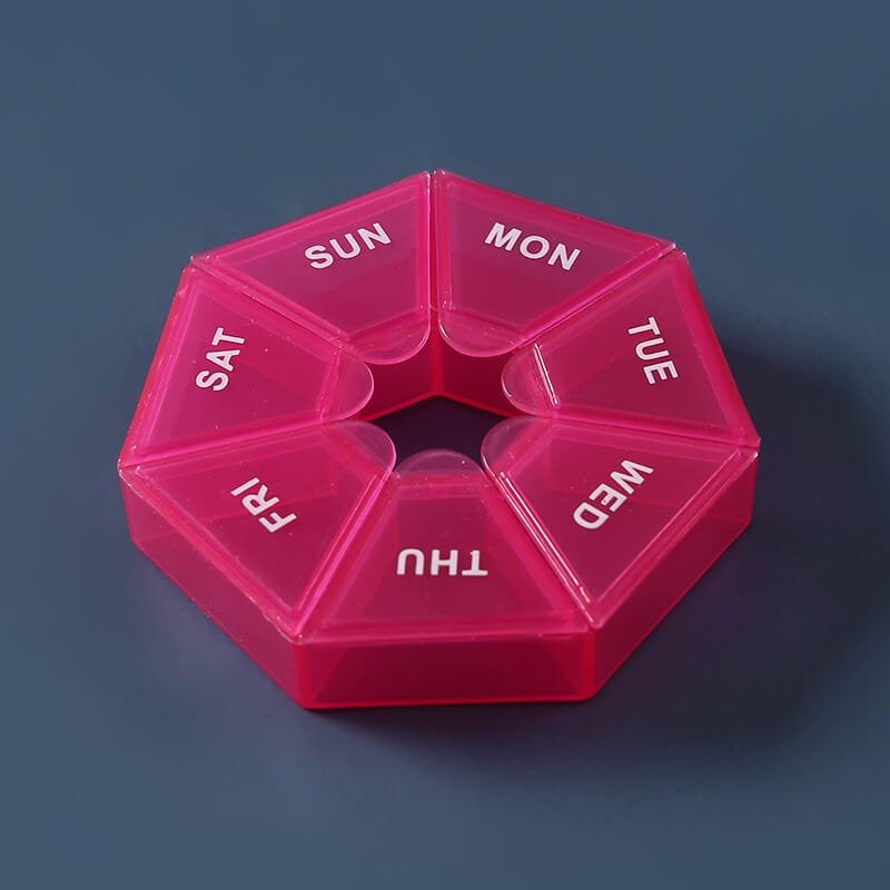 weekly heptagonal pill box 5