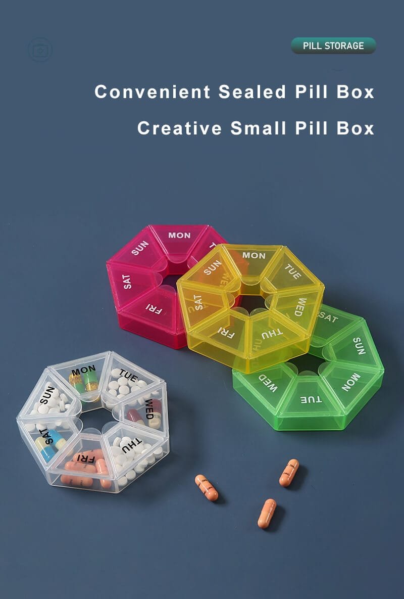 weekly heptagonal pill box product display 1 weekly heptagonal pill box product display 1