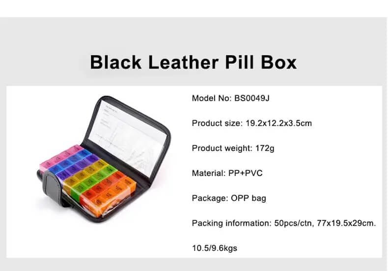 weekly ntebook pill box product display 2 weekly notebook pill box product display 2