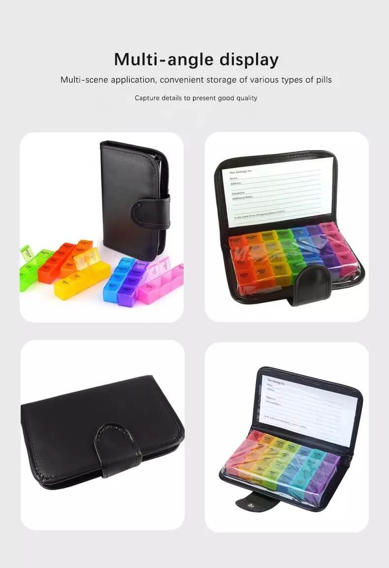 weekly ntebook pill box product display 3 weekly notebook pill box product display 3