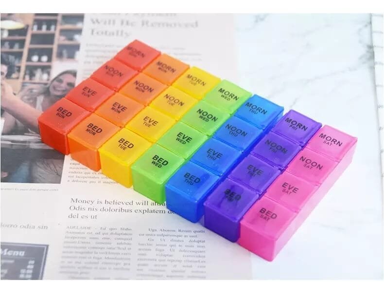 weekly notebook pill box product display 7 weekly notebook pill box product display 7