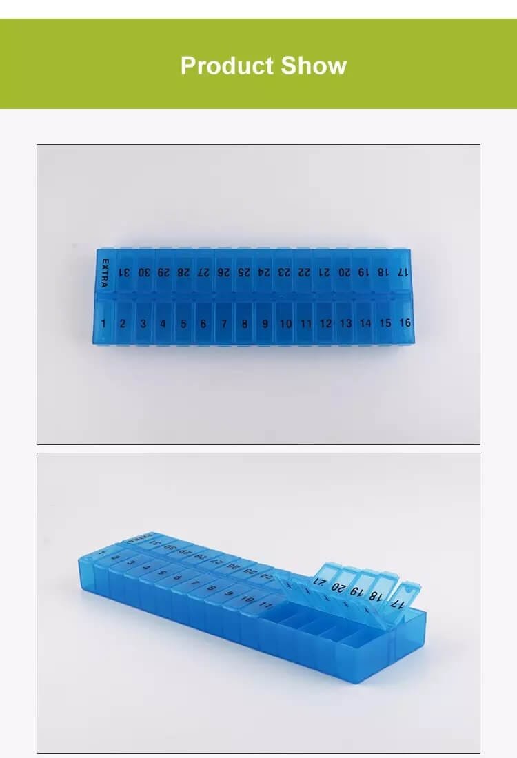 31 days pill organizer product display 5