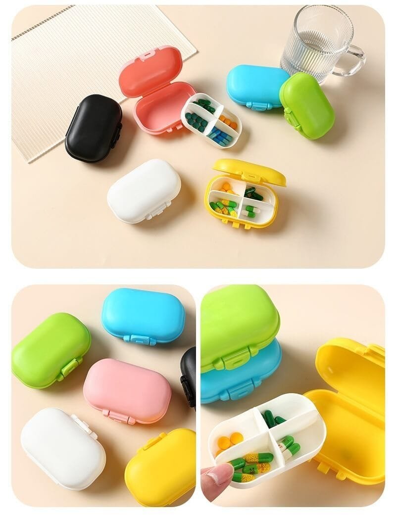 4 compartment sealed pill organizer product display 8 4 compartment sealed pill organizer product display 8