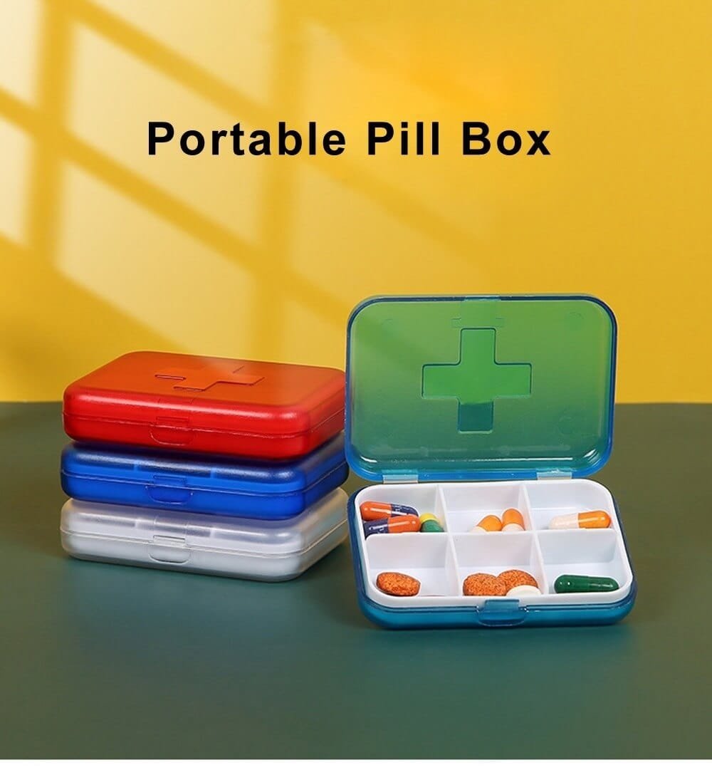 6 compartment mini pill case product display 1 6 compartment mini pill case product display 1