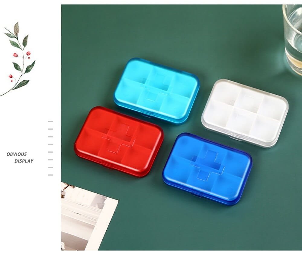 6 compartment mini pill case product display 10 6 compartment mini pill case product display 10