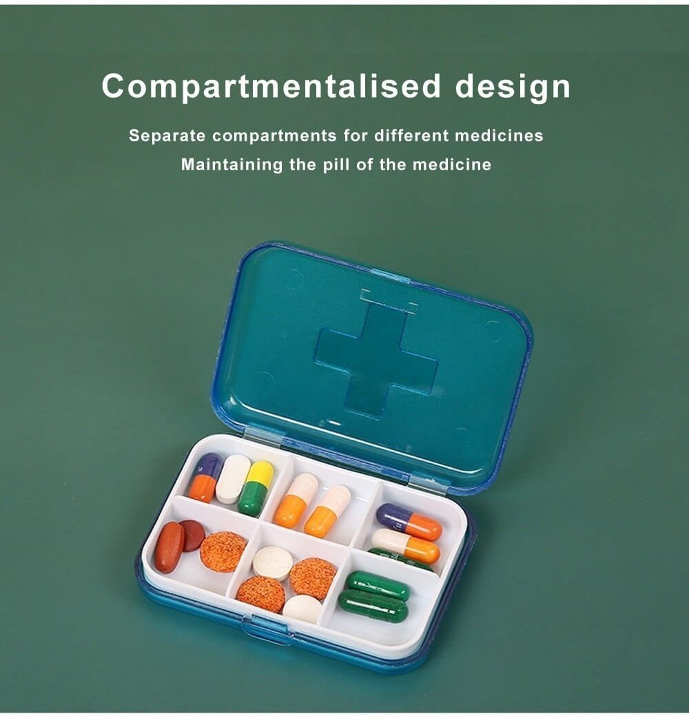 6 compartment mini pill case product display 4 6 compartment mini pill case product display 4