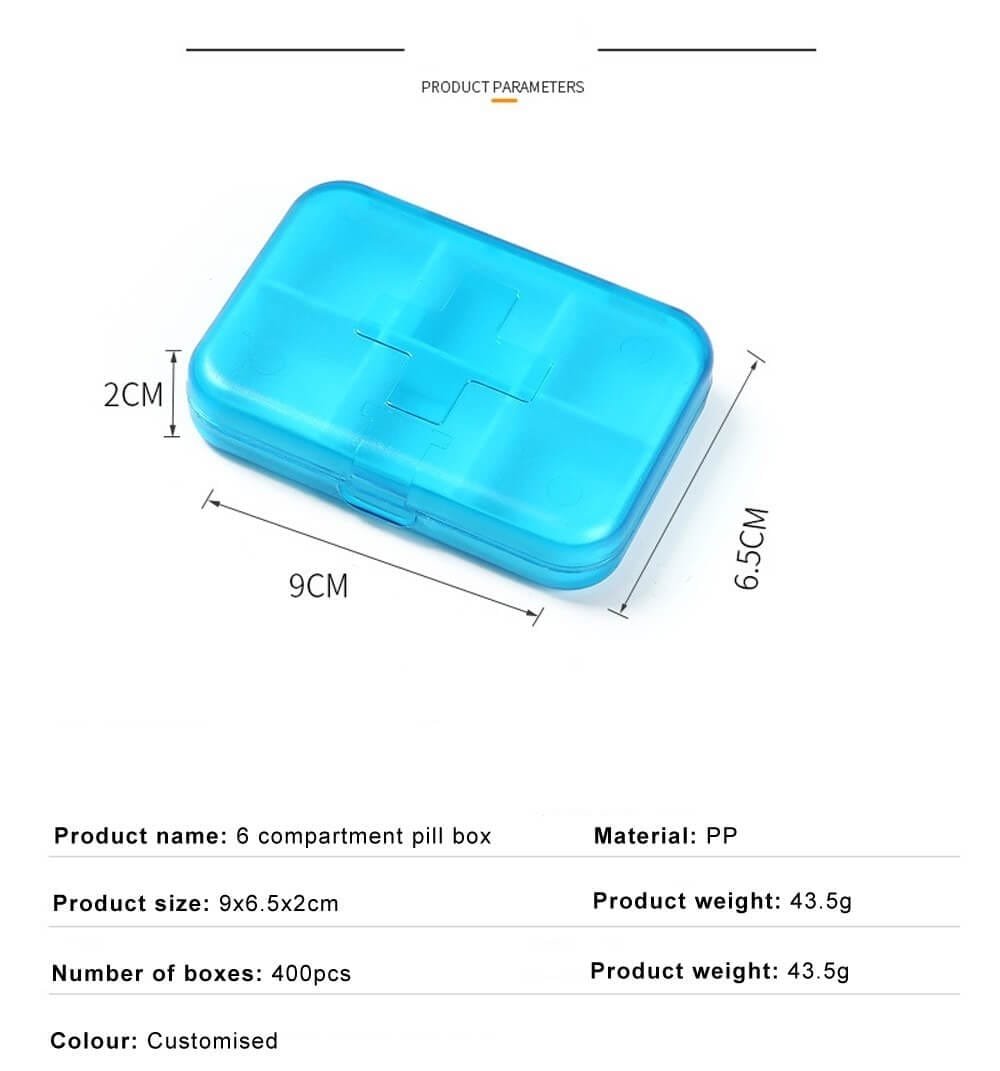 6 compartment mini pill case product display 5 6 compartment mini pill case product display 5
