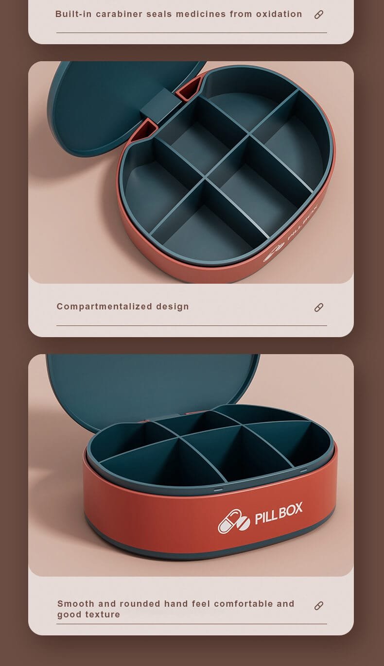 6 compartment plastic pill box product display 5 6 compartment plastic pill box product display 5