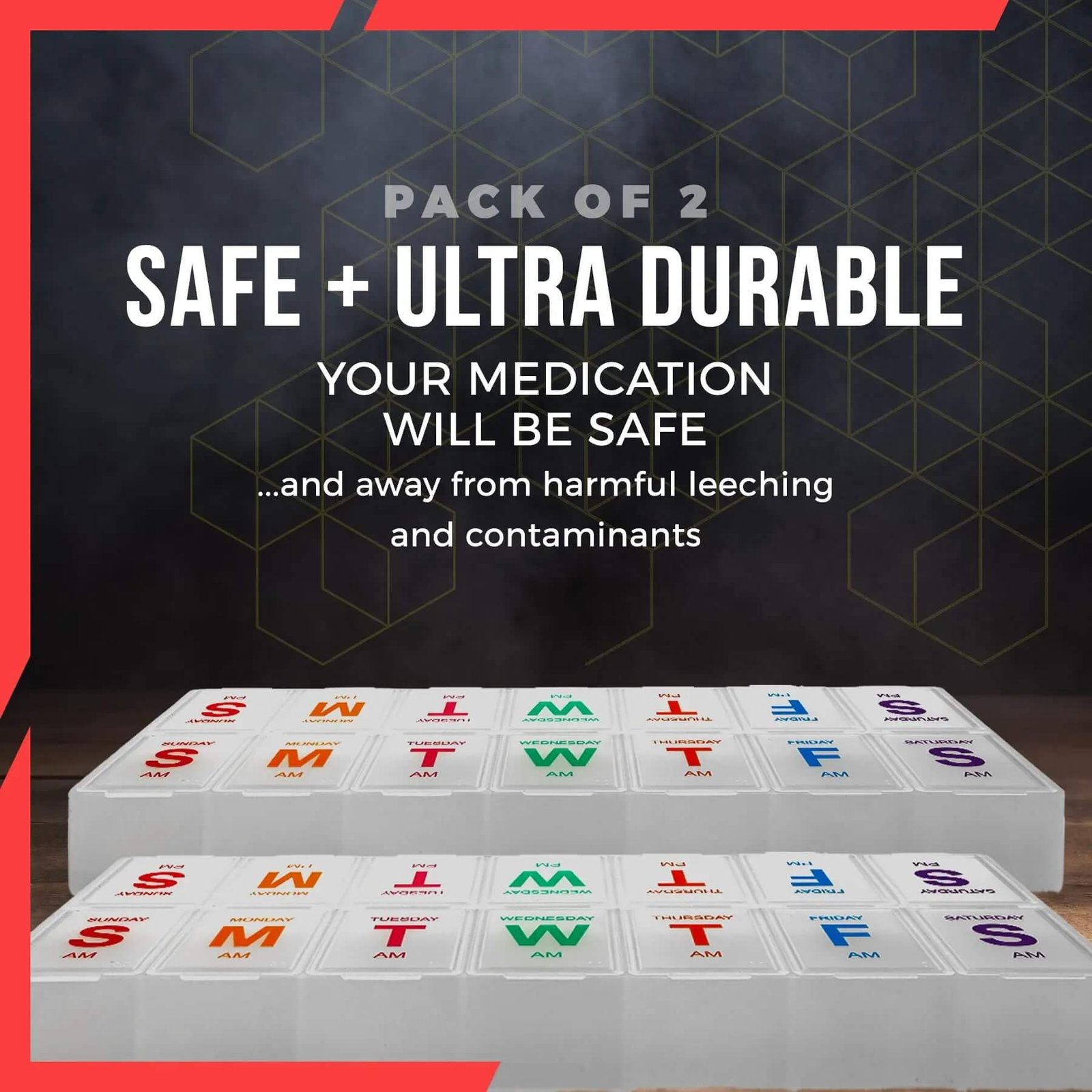 7 days am pm pill organizer product display 1 7 days am pm pill organizer product display 1