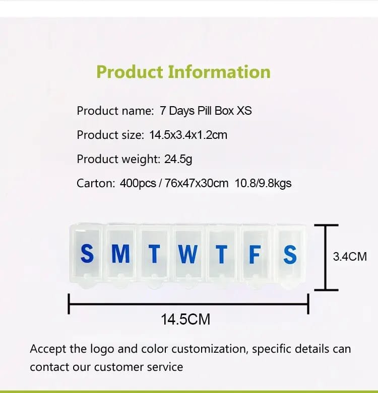 7 days pill box xs product display 2 7 days pill box xs product display 2