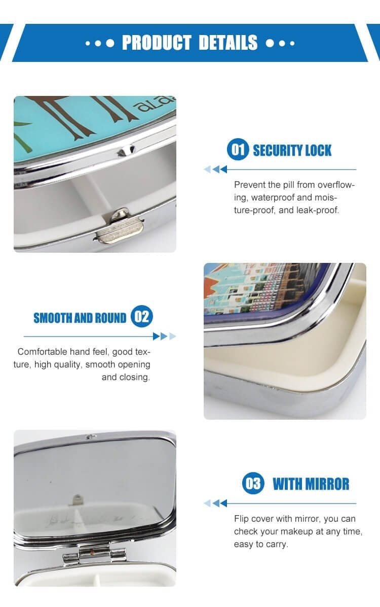 aluminum alloy mirror pill case product display 3 aluminum alloy mirror pill case product display 3