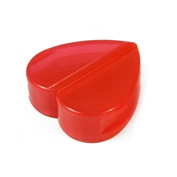 heart shape plastic pill box 7