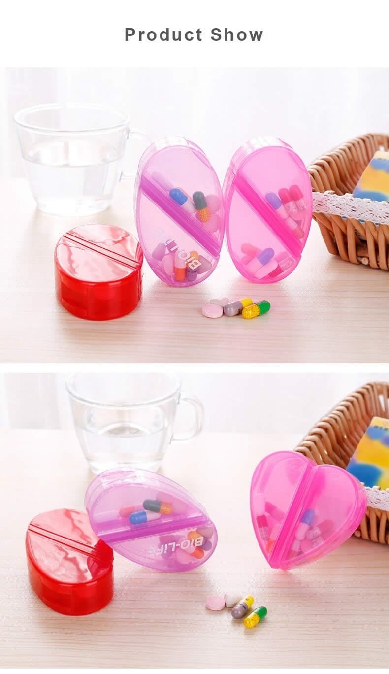 heart shape plastic pill box product display 7 heart shape plastic pill box product display 7
