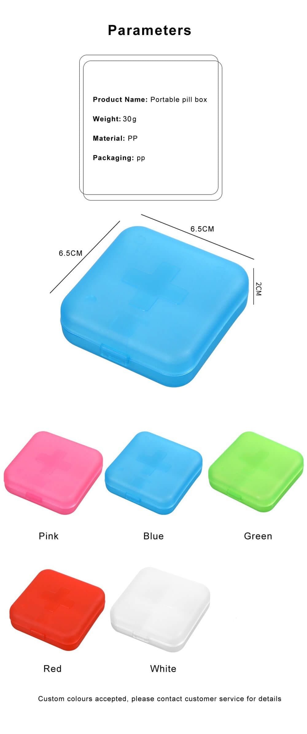 mini plastic pill organizer product display 3