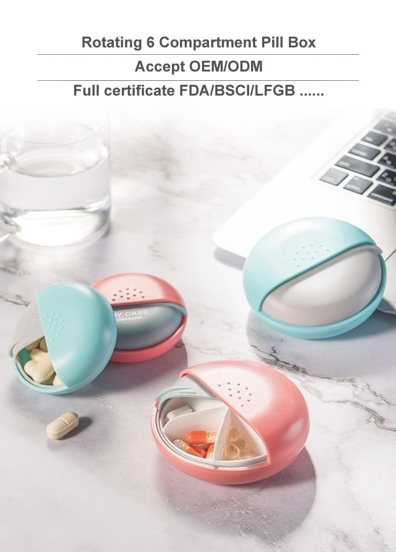 portable round medicine organizer product display 1 portable round medicine organizer product display 1