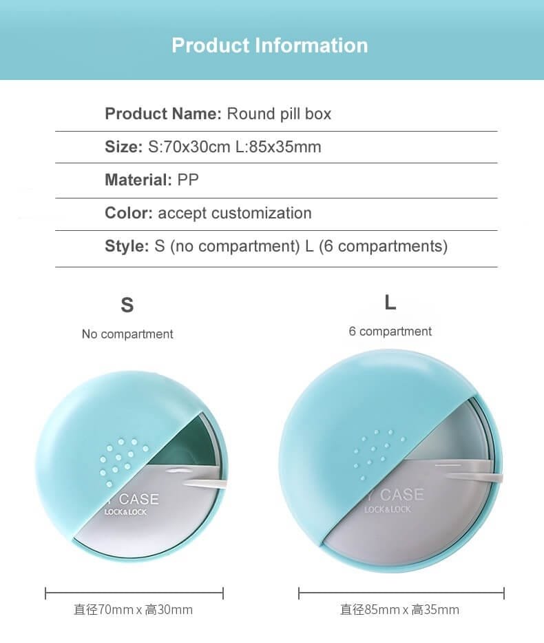 portable round medicine organizer product display 2 portable round medicine organizer product display 2