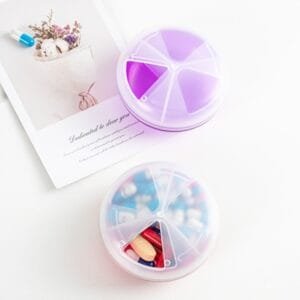 rotatable round pill organizer 1