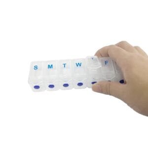 single push button pill organizer 1