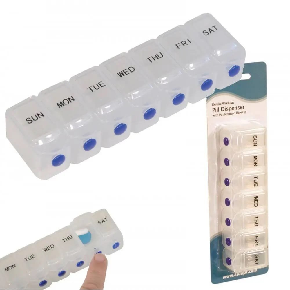 single push button pill organizer 2