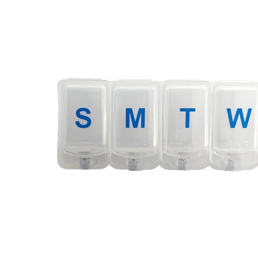 single push button pill organizer 7