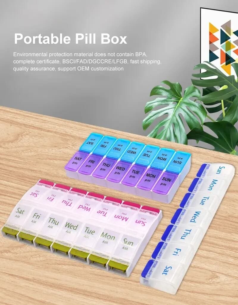 single push button weekly pill box product display 1 single push button weekly pill box product display 1