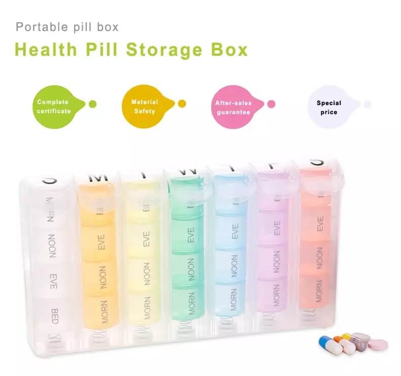 weekly pop up pill organizer product display 2