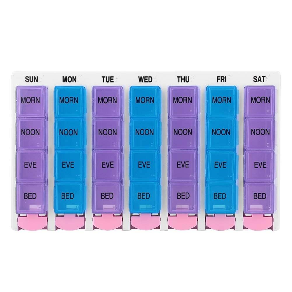 weekly push button pill case 5