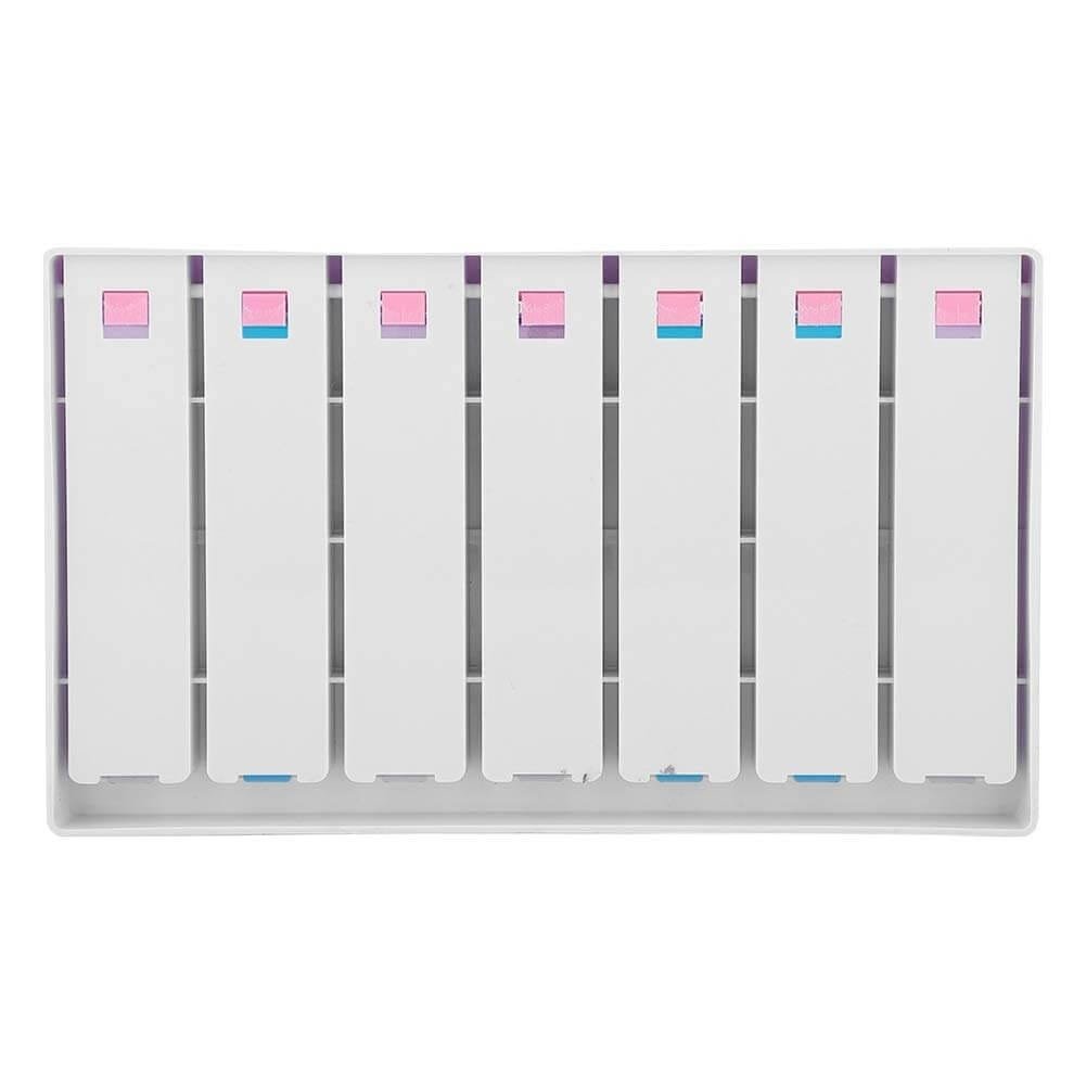 weekly push button pill case 6