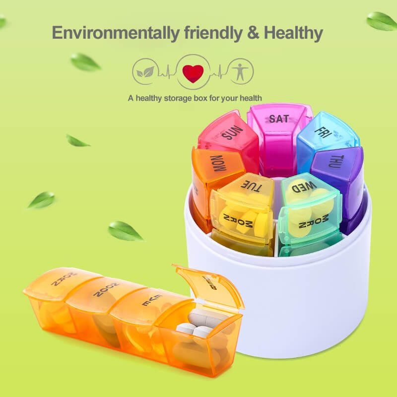 weekly round pill case product display 1 weekly round pill case product display 1