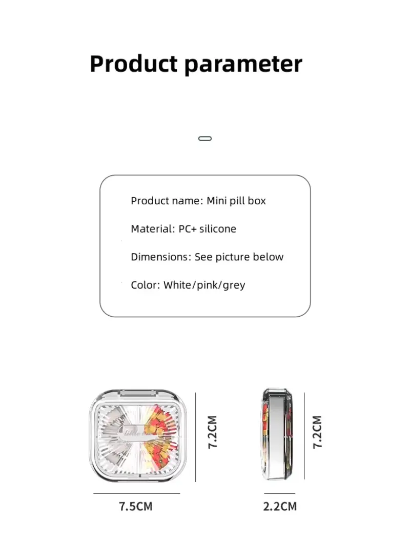 4 Compartment Pill Organizer (3) 4 Compartment Pill Organizer (3)