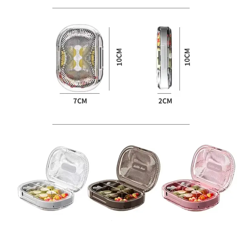 4 Compartment Pill Organizer (4) 4 Compartment Pill Organizer (4)