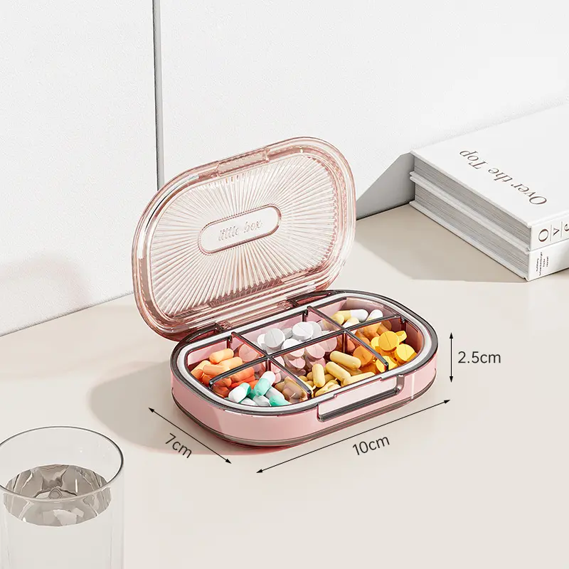 6 Compartment Pill Organizer (6)