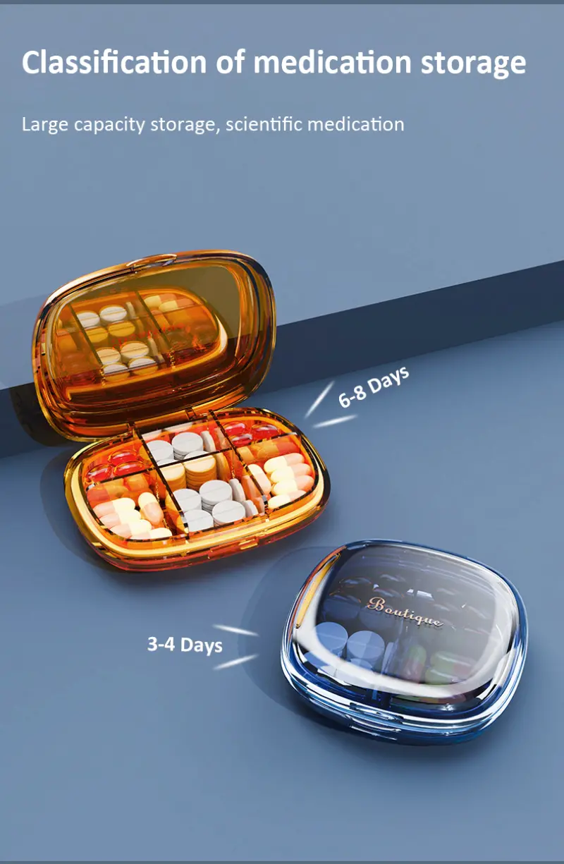 6 Compartment Travel Medicine Case (5) 6 Compartment Travel Medicine Case (5)
