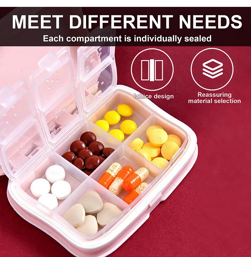 BS1128J Multi Purpose Travel Pill Organizer (4) BS1128J Multi Purpose Travel Pill Organizer (4)