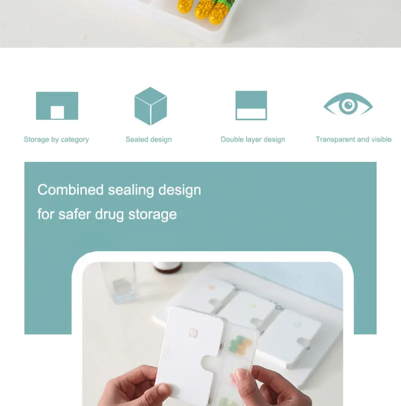 Portable Carry on Mini Pill Box Plastic Dispenser 6 Compartments Small Pill Box Weekly Pill Capsule Organizer (2) Portable Carry on Mini Pill Box Plastic Dispenser 6 Compartments Small Pill Box Weekly Pill Capsule Organizer (2)